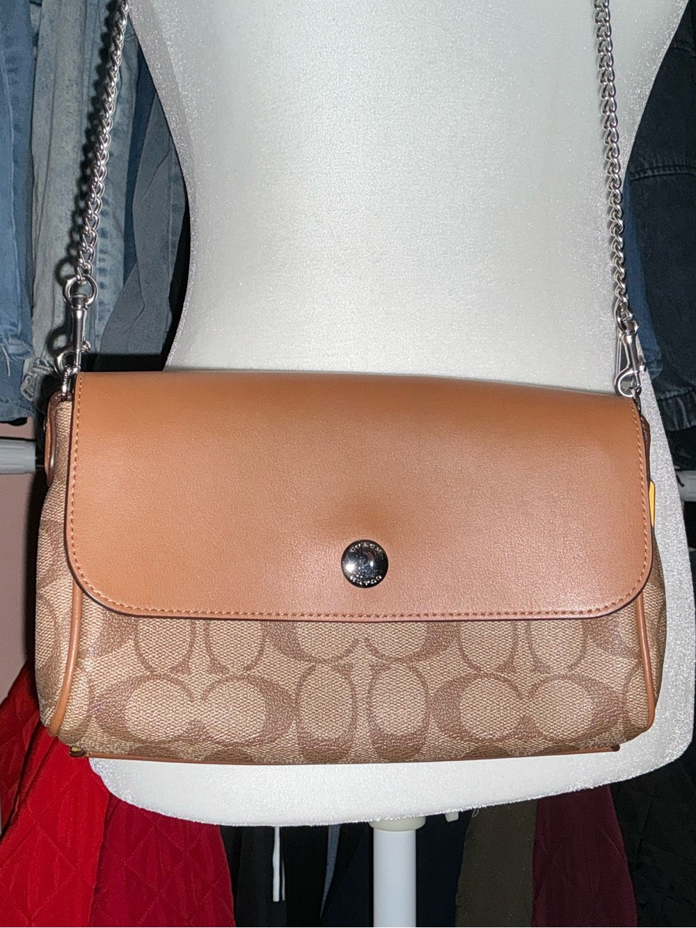 Coach Reversible Crossbody in Signature Coated Canvas